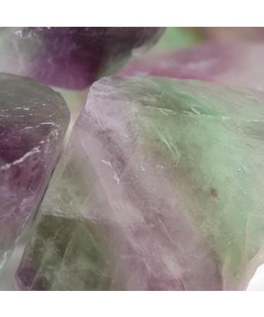 Soulnioi Bicolor Fluorite Crystal Raw Stones (2-3cm) - 4pcs | Healing Crystals for Meditation, Wicca, Reiki | Chakra Balancing and Purification - Buy Online on GoSupps.com