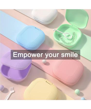 Cute Slim Aligner Case Set with Vent Holes for Invisalign - Retainer Case for Women Men, Includes Removal Tool and Toothbrush (Black) - Buy Online on GoSupps.com