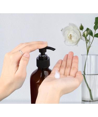 Yebeauty 10oz Pump Bottles Dispenser 2-Pack - Refillable Plastic Containers for Lotion, Soap, Shampoo - Brown 300ml - Multipurpose Cosmetic, Kitchen, Bathroom - Buy Online on GoSupps.com