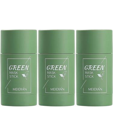 REPWEY Oneews Green Tea Deep Cleanse MaskOneews Green Tea MaskCleansing Green Tea Mask Clay Stick Oil Control AntiAcne Skin CareGreen Tea Mask Stick Blackhead Remover 3 pcs