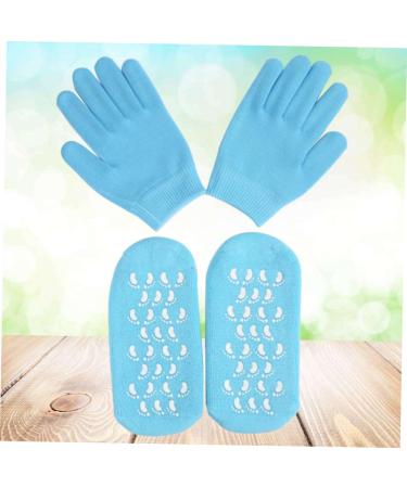 Ladies Gloves Spa Gel Gloves Lotion Gloves Skin Care Plant Essential Oils Moisturising Socks Cotton Gauze Plant Essential Oils Spa Socks Moisturizing Gloves Spa Gel Socks Cosmetic - Buy Online on GoSupps.com