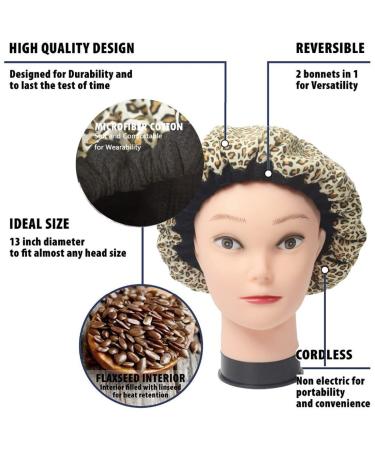 Deep Shower Steam Cap for Hair Heat Therapy - Cordless & Microwavable (Black) - Buy Online on GoSupps.com