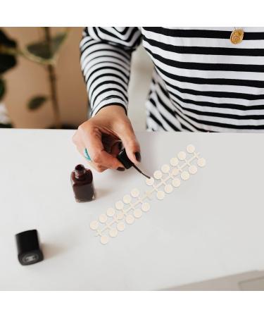 Lurrose Nail Display Board Sheer Nail Polish Clear Fingernail Polish Transparent Nail Polish Nail Color Display Nail Polish Board Nail Tip Color Plate Nail Color Board Manicure Color Board White - Buy Online on GoSupps.com