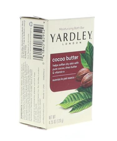Yardley Bath Bar Cocoa Butter 4 oz (Pack of 2) - Hydrating & Nourishing Soap for Glowing Skin | Ships Internationally - Buy Online on GoSupps.com