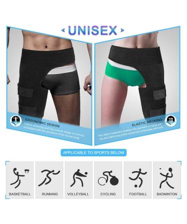Adjustable Thigh Brace for Pain Relief | Neoprene Groin Support | Posture & Strain Relief - Buy Online on GoSupps.com