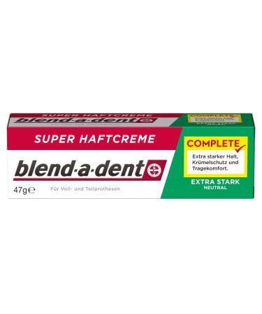 Blend-a-dent COMPLETE NEUTRAL Super Adhesive Cream Pack of 3 (3 x 47 g) Extra strong neutral