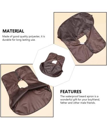Lurrose Beard Apron Hair Catcher - Non-Stick Hair Cutting Cape for Men | Perfect Grooming Gift (Coffee) - Buy Online on GoSupps.com