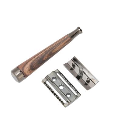 Double Sided Safety Knob - Washable Zinc Alloy Wood Grain Design for Home & Travel | Men's Safety Solution - Buy Online on GoSupps.com