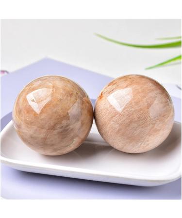 FFIME Natural Yellow Moonstone Polishing Ball - 70-80mm Reiki Massage Therapy & Exquisite Home Decoration Souvenir - Buy Online on GoSupps.com