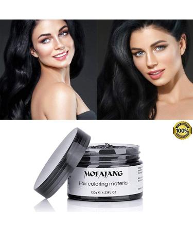 SOVONCARE Black Temporary Hair Color Wax - 4.23 oz Hair Dye Cream for Men & Women | Ideal for Party Cosplay Halloween & Dates - Buy Online on GoSupps.com