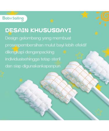 FACYNDE Newborn Gauze Toothbrush - Oral Care for Home & Travel | 30 Pieces Barrel - Buy Online on GoSupps.com