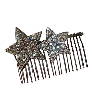 Hair Comb Clips - Shape Hair Finishing Fixer Comb | ABS Upside-Down Comb Hairpin Pentagram Hairpin Hair Finishing Fixer Comb Bridal Hair Pins Hair Accessories For Girls Women