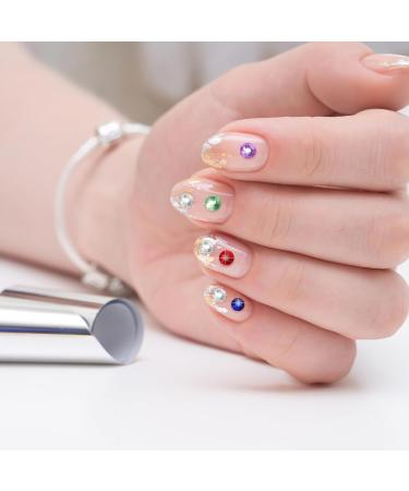 Ipetboom 1 Set Nail Rhinestones Kit - Nail Charms Decorative Round Rhinestones Manicure Kit with Nail Rhinestone Glue Gel Multi Shapes Nail Charms Face Gems Manicure Kit With Dotting Pens - Buy Online on GoSupps.com