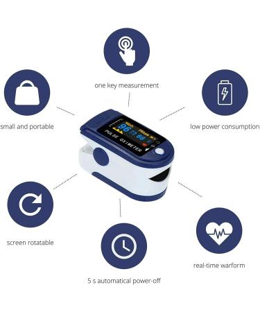 GENERISE Pulse Oximeter for Adults & Children - Large Clear OLED Display, Blood Oxygen Saturation Monitor - Buy Online on GoSupps.com