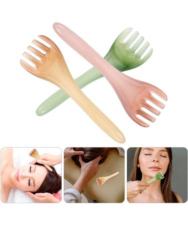 Beavorty Manual Head Massager - 3 Piece Harz Handkopf & Portable Wide Teeth Head Scratch for Hair Spa - International Shipping Available - Buy Online on GoSupps.com