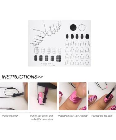 Nail Accessories Silicone Nail Art Stamping Mat Manicure Mat Nail Polish Coloring Practice Pad Nail Tool for DIY Application Practice (White) Nail Set Tool - Buy Online on GoSupps.com