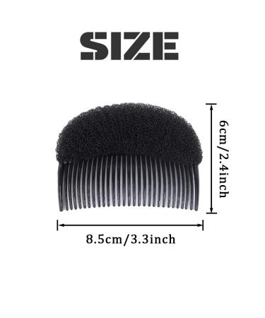 2-Piece Foam Insert Comb - Hair Base Styling Tool for Volume & Extensions | Black Hair Accessories - Buy Online on GoSupps.com