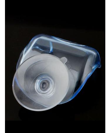 Ruilogod Plastic Suction Cup Holder for Razors & Shavers - Clear Blue Storage Hanger | International Shipping - Buy Online on GoSupps.com