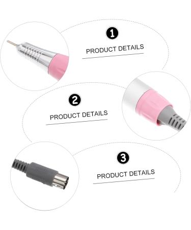 minkissy Professional Nail Drill Handle Low Noise Nail Drill Handle Power Tools Nail Tools Electric Nail Drill Handpiece Low Vibration Nail File Nail Drill Pen Nail Accessories Cordless Set medium Pink - Buy Online on GoSupps.com