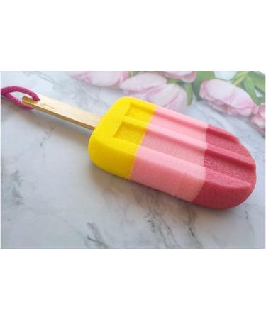 Ice Cream Bath Sponge for Kids - Soft Shower Loofah Scrubber for Gentle Exfoliation and Fun Bath Time Play - Buy Online on GoSupps.com