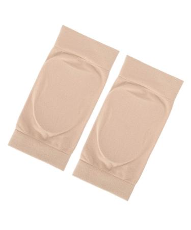 Ankle Sleeve Good Compression Nylon Silicone Breathable Heel Crack Relief Lightweight Easy to Wear Elastic for Daily Wear (Curved silicone)