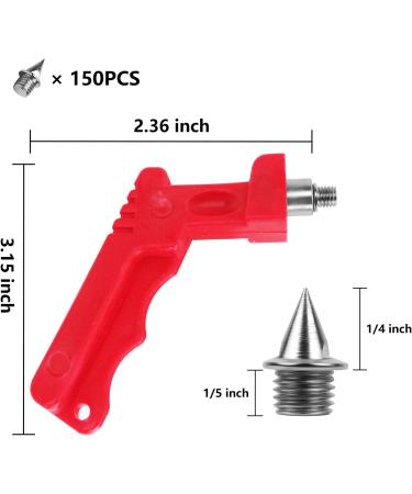 150 PCS 1/4 Steel Track Shoe Spikes Set with Wrench and Storage Box - Ideal for Running, Hiking, High Jumping, Cross Country - Buy Online on GoSupps.com