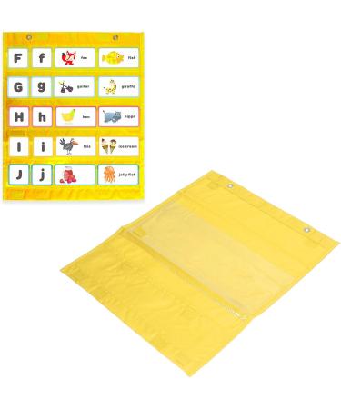 VGEBY Magnetic Pocket Blackboard - Bright Yellow Color 5 Rows Clear Teaching Board for Homeschooling & Scheduling  - Buy Online on GoSupps.com