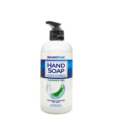 Fragrance-Free Hand Soap - Cleanses & Soothes Dry Skin with Aloe & Vitamin E 16 oz - International Shipping - Buy Online on GoSupps.com