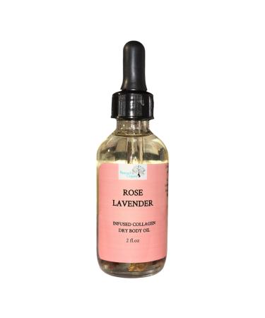 Lavender & Rose Body Oil - Deep Hydration for Radiant Skin Soothing Aroma Perfect for All Skins - 2oz