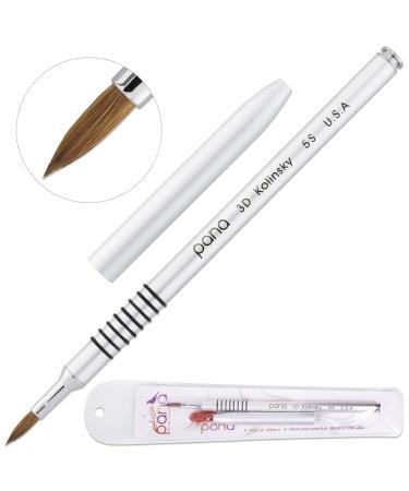 PANA 3D Kolinsky Acrylic Nail Art Brush Size #5 - Silver Non-Slip Grip for Stunning 3D Flower Designs - International Shipping Available - Buy Online on GoSupps.com