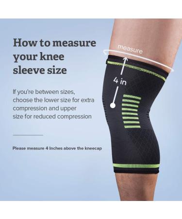 2-Pack Plus Size Knee Braces for Pain Relief | Compression Sleeve for Knee Support | Ideal for Men and Women | Rodilleras Para Gym y Dolor de Rodillas - Buy Online on GoSupps.com