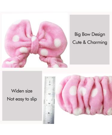 Buy Hairizone Cosmetics Make-Up Headbands - Cute 2 Pack Elastic Hair Bands for Washing Face & Spa - Soft Large Arcs in Pink/Blue - Buy Online on GoSupps.com