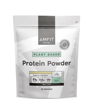 Amazon Brand - Amfit Nutrition Plant Based Protein Powder Vanilla Ice Cream 900g - Buy Online on GoSupps.com