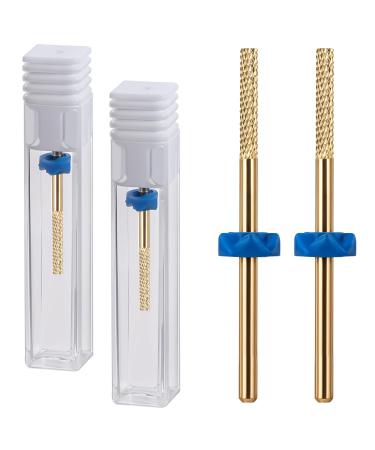 2 Pieces Nail Drill Carbide Drill Professional Nail Polisher Drill Remover Cuticle Remover Nail Drill Bit Nail Bed File Dead Nails Drill for Electric Nail File Cuticle Defection