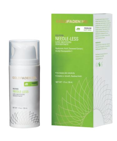 Goldfaden MD Needle-Less Line Smoothing Concentrate for Face & Neck | w/Seaweed Extract Hyaluronic Acid Hexapeptides Organic Red Tea Extract 1 Ounce 1 Fl Oz (Pack of 1)