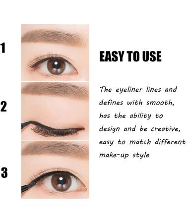 AOWVUTS Waterproof Long Lasting Eye Gel Pencil Black&White Two Packs Precise Eye Pencil Does Not Smudge Eyeliner Tattoo Liner Smokey - Buy Online on GoSupps.com