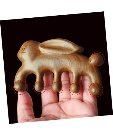 Healeved 4-Piece Green Sandalwood Massage Comb Set | Eco-Friendly Scalp & Hand Massage Tools for Women - Buy Online on GoSupps.com