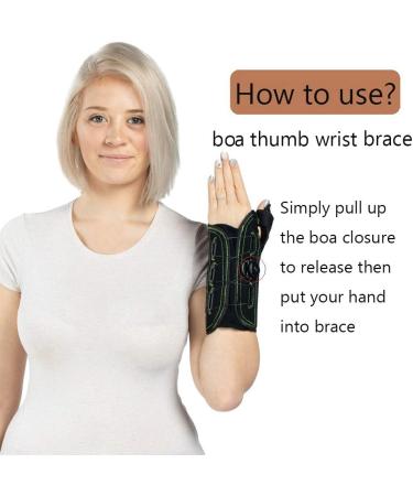 Advanced Boa Technology Thumb & Wrist Spica Splint | Arthritis Tendonitis Carpal Tunnel Relief | Small Left Hand Brace | International Shipping - Buy Online on GoSupps.com