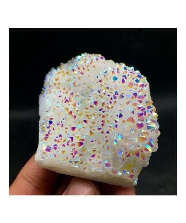 Angel Aura Quartz Titanium Bismuth SiliconCluster Rainbow Crystals Stone ZJGIDTEM (Size : 250g)