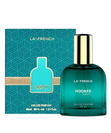 La French Hooked Perfume 30ml for Men Long Lasting | Premium Luxury | Fresh Fragrance Scent | Travel-Friendly Perfume | Date Night Perfume - Buy Online on GoSupps.com