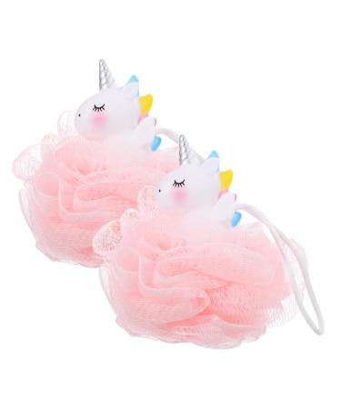 Hemoton 2 Pcs Bath Ball Sponge Loofah Body Scrub Shower Skin Scrubber Shower Scrubber Kids Bath Bathing Ball Bath Scrubber Shower Ball Foaming Ball Pe Child Bath Flower Cartoon