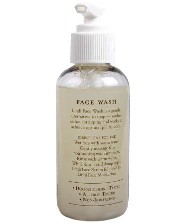Lindi Skin Face Wash for Dry & Sensitive Skin - Gentle Hydrating Formula to Reduce Rashes & Redness (4 fl oz) - Shop Internationally - Buy Online on GoSupps.com