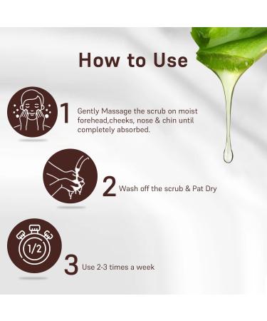 BEMT Mother of Pearl Face Scrub with Pearl Powder & Aloe Vera Gentle Exfoliating Facial Polish for Smooth Refreshed Skin Suitable for Men & All Skin Types 15g - Buy Online on GoSupps.com