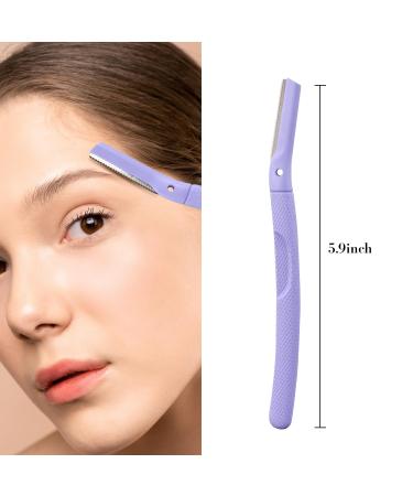Buy Metal Eyebrow Razors for Women - Professional Dermaplaning Tool with Comfortable Handle & 2 Free Blades | International Shipping Available - Buy Online on GoSupps.com