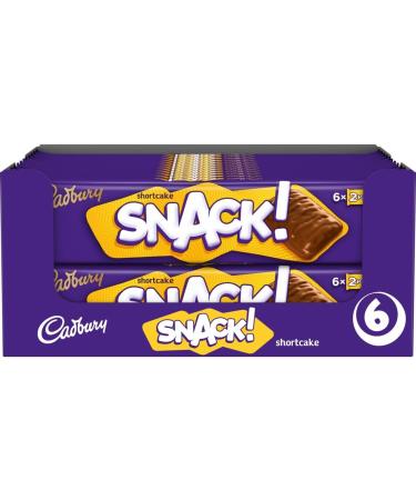 Cadbury Snack Multipack Official 6-Pack of 2 Chocolate-Covered Shortcake Biscuits 120 g (Pack of 24) - Buy Online on GoSupps.com