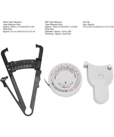 Body Fat Tester & Waist Tape - Accurate Skinfold Measurement Tool for BMI & Weight Loss - Buy Online on GoSupps.com