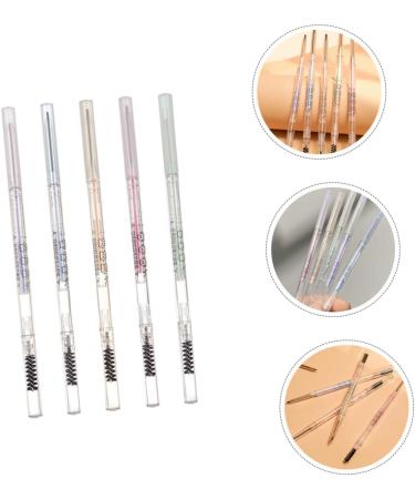 DRESSOOS 5pcs Thin Eyebrow Pencil Eyebrow Pens Brown Eyebrow Pencil Eyebrow Makeup Pencils Plastic - Buy Online on GoSupps.com