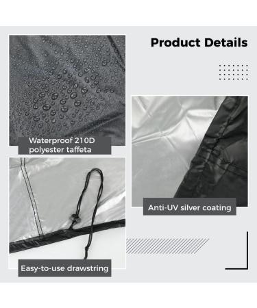 Epicover 210D Ping Pong Table Cover | Waterproof Polyester Taffeta Fabric | All-Weather Protection | Fits Regulation Size Tables | 72.83 x 64.96 x 27.55in - Buy Online on GoSupps.com
