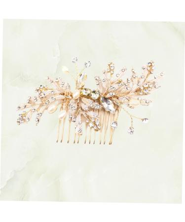Didiseaon Pearl Hair Barrettes Decorative Hair Combs Crystal Decor Crystals Decor Wedding Crystal Hair Comb Rhinestone Headpiece Crystal Flower Comb Hair Accessories Bride Alloy - Buy Online on GoSupps.com