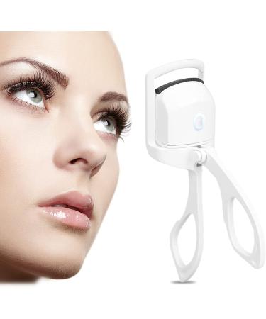 Heated Eyelash Curler Electric Eyelash Curler Rechargeable Lash Curler 2 Heating Modes Quick Natural Curling Eye Lashes for Long Lasting Handheld Eyelash Heated Curler for Makeup